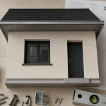 Débord de toit en aluminium pour protéger la façade et la gouttière