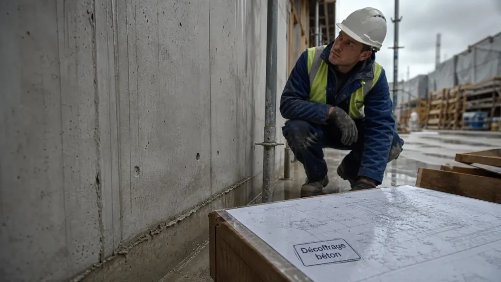 Décoffrage béton : attendre 5 MPa, surveiller la météo et garder l’étaiement