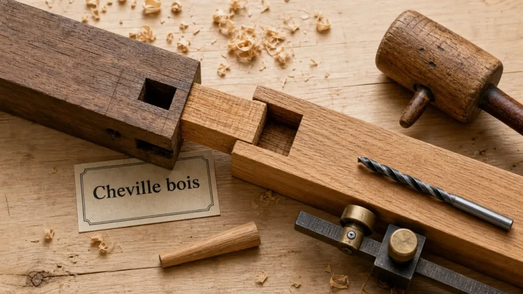 Cheville bois de charpente : l’essence, le diamètre et la pose sans jeu