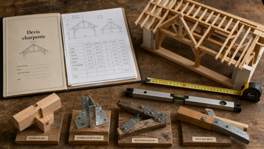 Bois, métal ou rénovation : pourquoi le prix d’une charpente au m2 varie autant ?