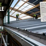 Rénovation toiture bâtiment agricole : bac acier et panneaux solaires