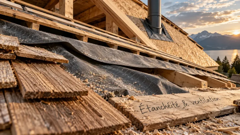 Toiture bois : la ventilation qui limite condensation et réparations