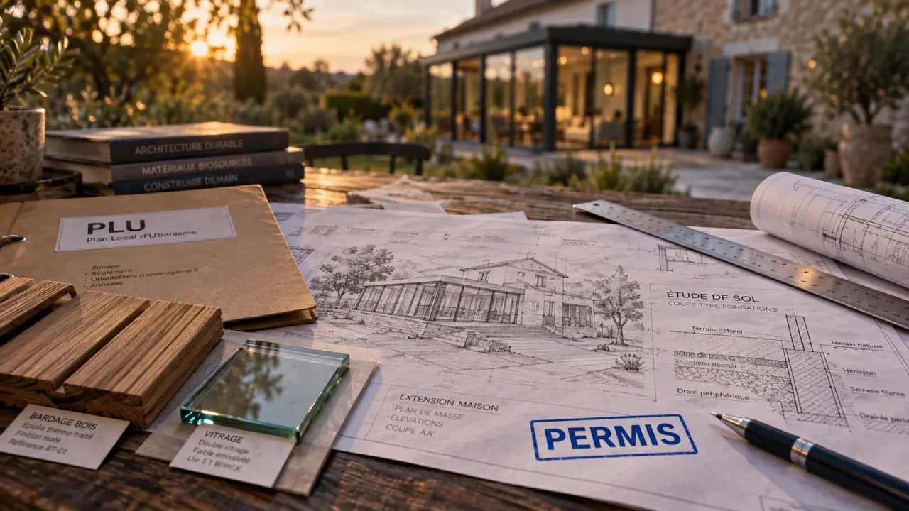 Travaux extension maison : plans et permis bloquants