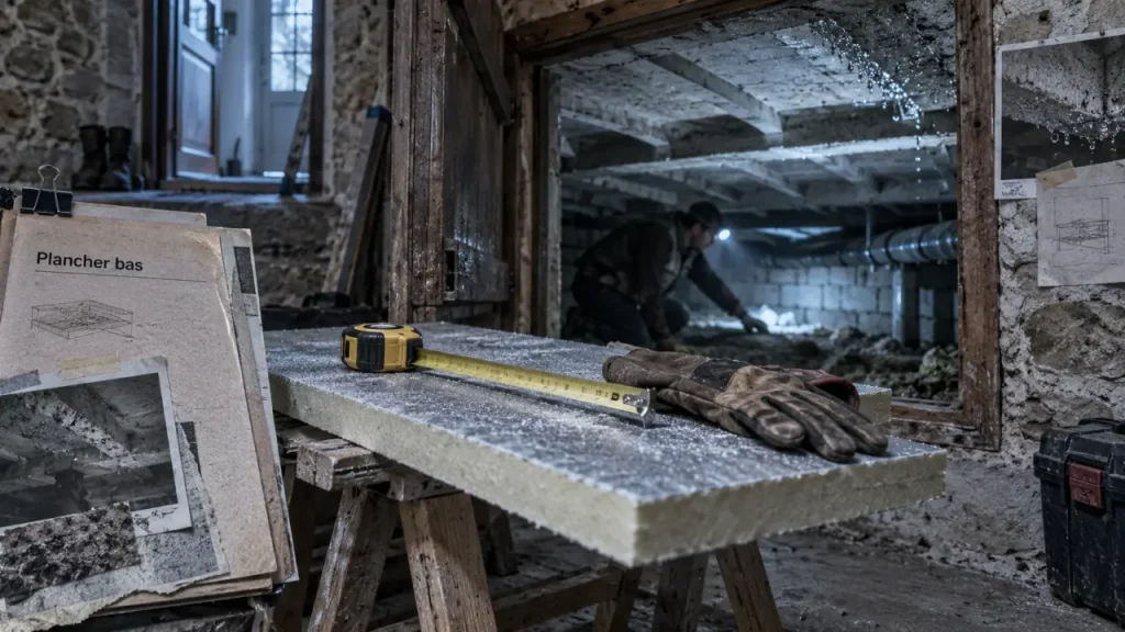 Isolation du plancher bas d’une maison ancienne : choisissez la technique selon l’accès et l’humidité