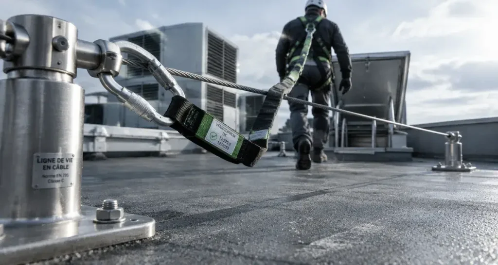 Ligne de vie toiture : câble, rail ou garde-corps, quelle protection choisir ?