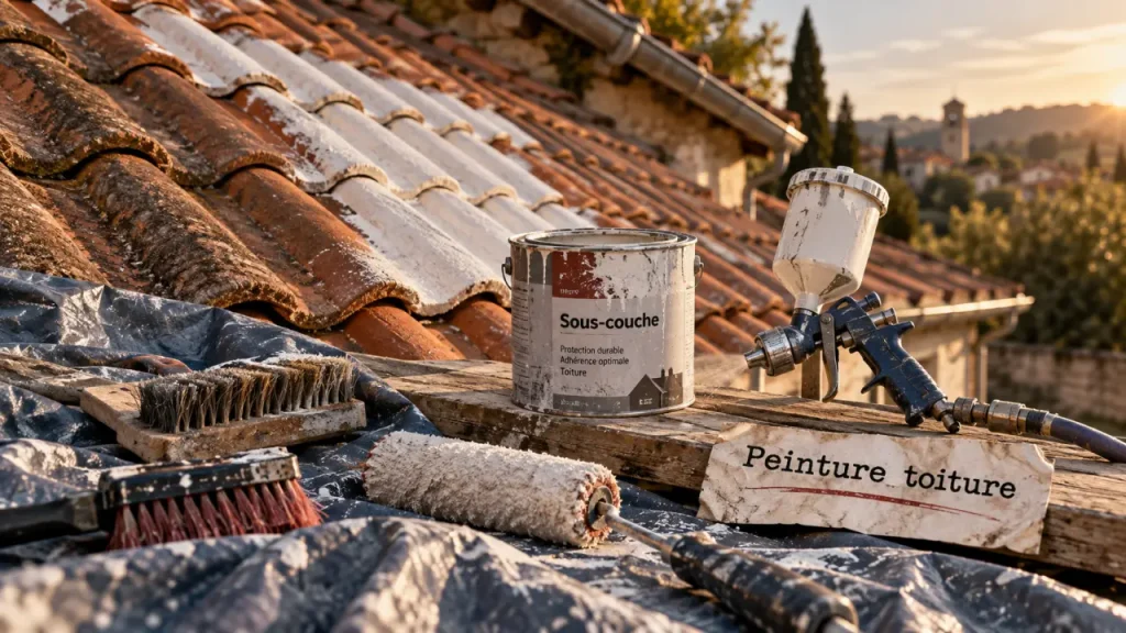 Peindre une toiture peut éviter une rénovation, si le support est sain