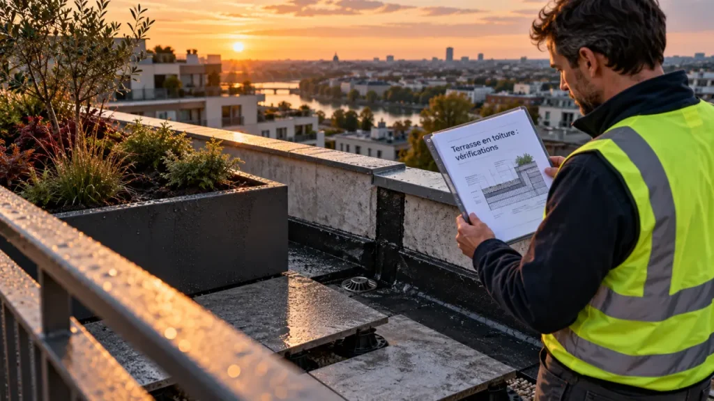 Terrasse en toiture : un espace de vie, pas sans vérifier la charge et l’étanchéité